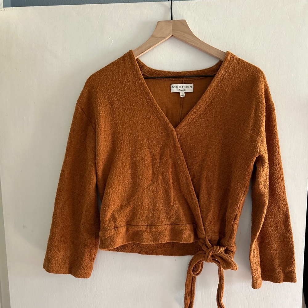 Madewell wrap top (texture and thread)